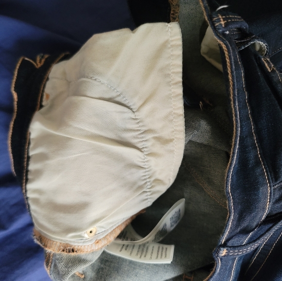 Navy Blue Frame Denim Jeans - Picture 6 of 16